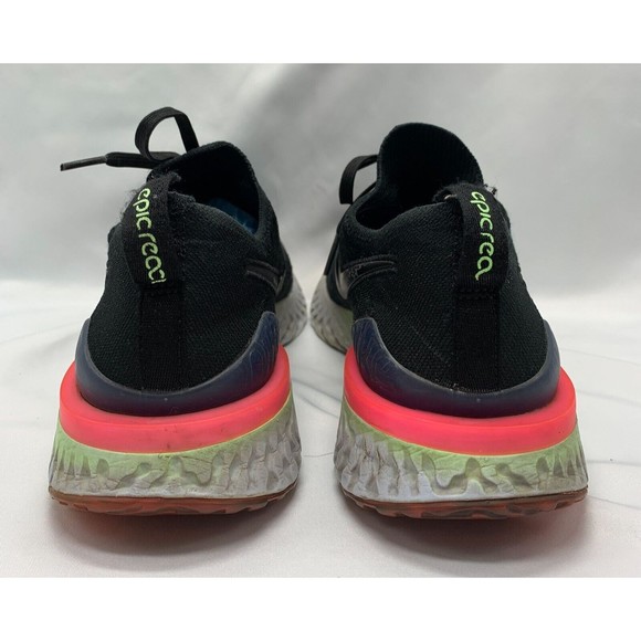 NIKE Epic React Flyknit 2 Pixel Running Shoes Sneakers- BQ8928-003- Men'… - Picture 5 of 12
